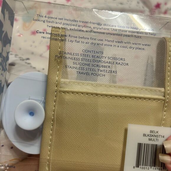 NWT Belk Skincare Tool Set in Beige and Blue - Picture 3 of 9